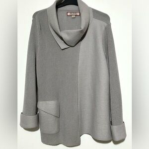 Beyond Threads Asymmetrical Alpaca Wool Cardigan Large